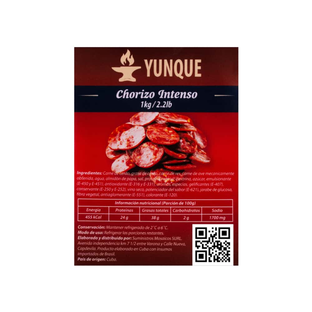 Chorizo intenso lasqueado Yunque (1 kg / 2.2 lb) - Miniatura 3