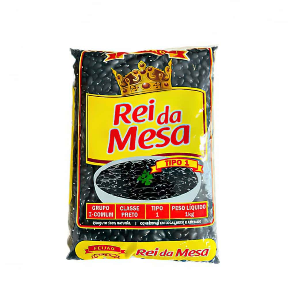 Frijoles negros tipo 1 Rei da Mesa Feijao (1 kg / 2.2 lb) - Miniatura 1