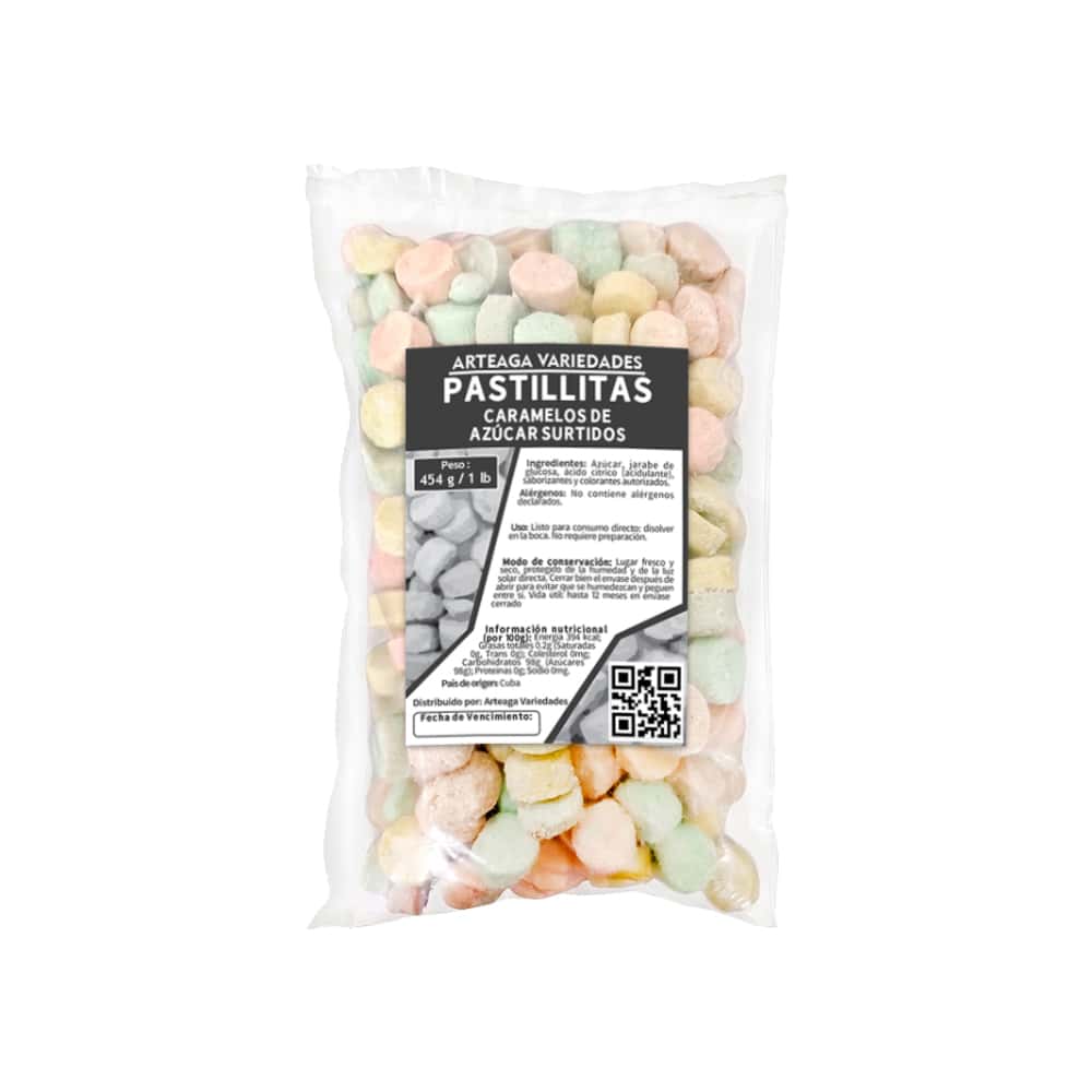 Caramelos de azúcar surtidos Arteaga Variedades (454 g / 1 lb) - Miniatura 1