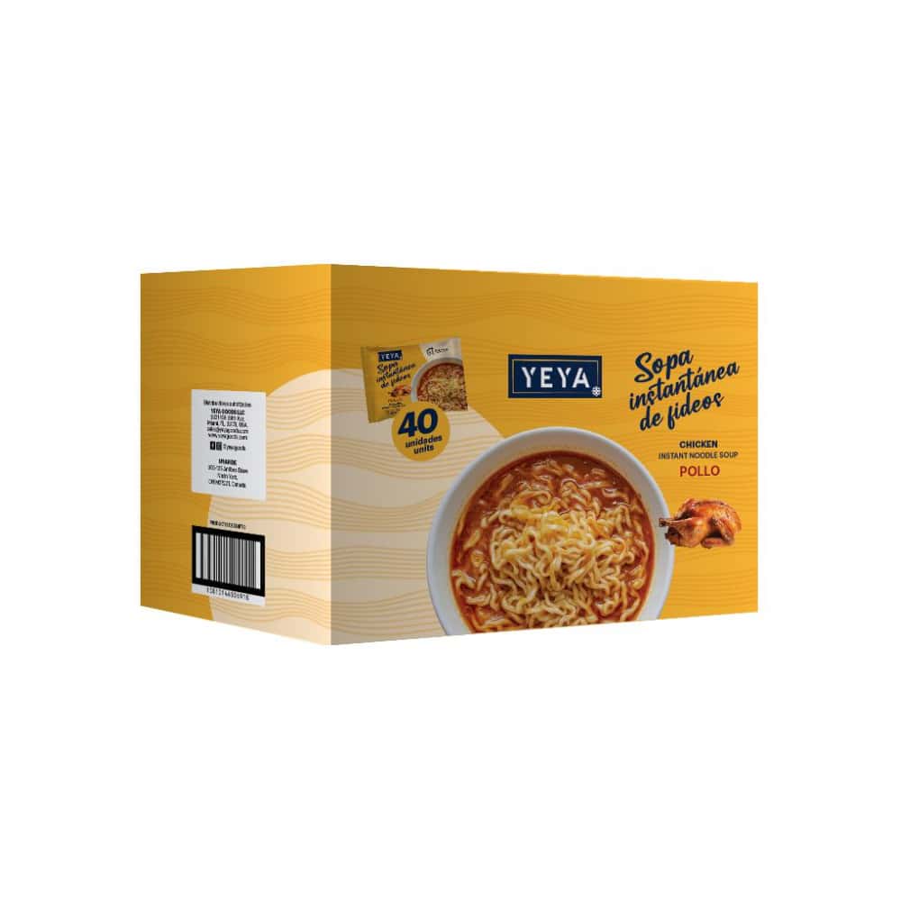 Sopa instantánea de fideos con sabor a pollo YEYA (40 x 75 g / 2.6 oz) - Miniatura 3
