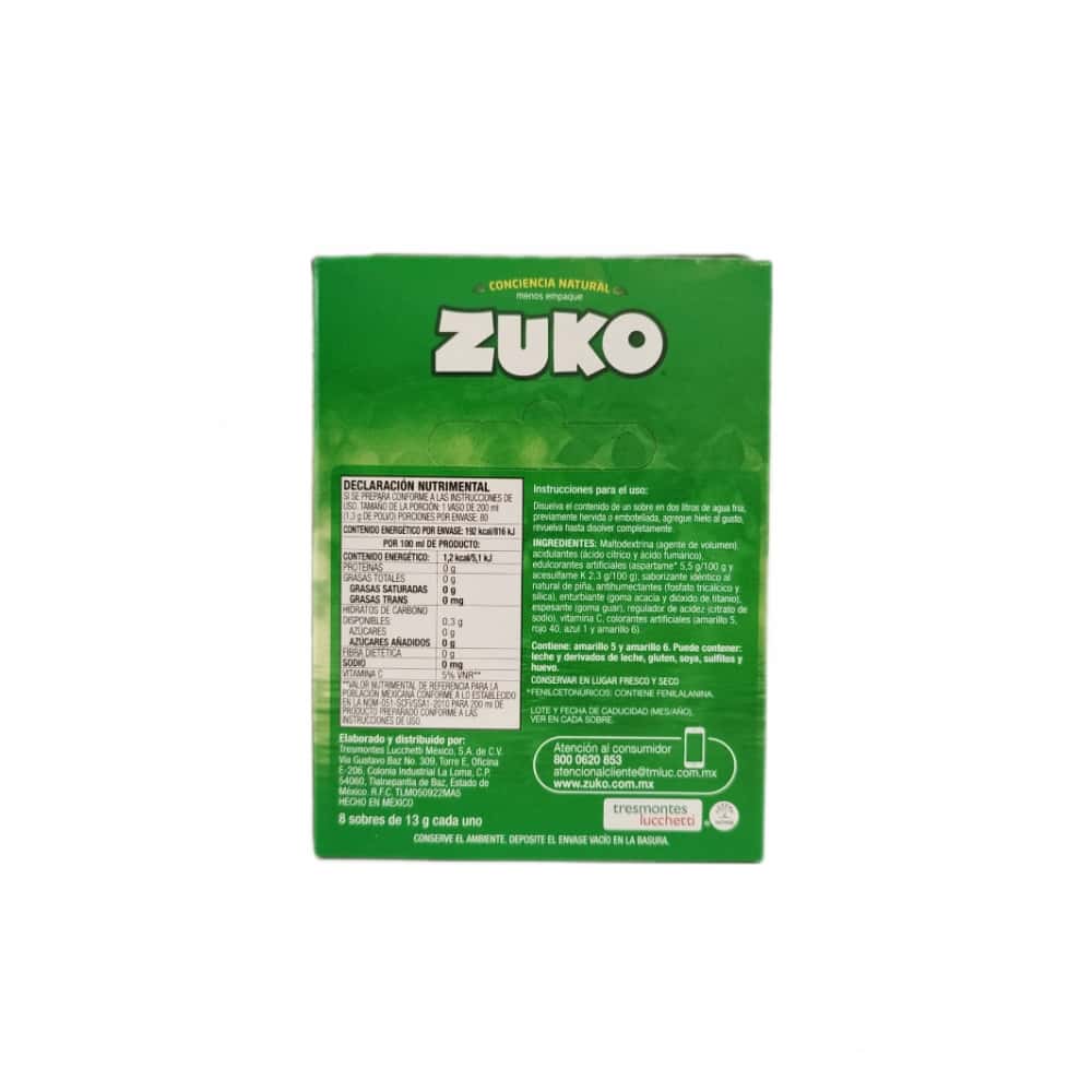 Refresco instantáneo sabor piña Zuko (104 g / 3.66 oz) - Miniatura 3
