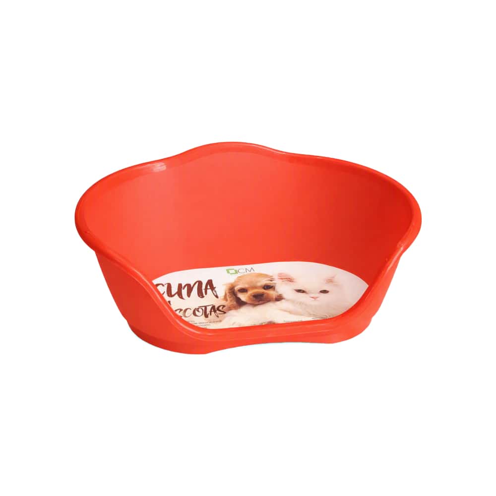 Cuna de plástico roja para mascotas de 65 cm x 41 cm Casa y Menaje - Miniatura 3