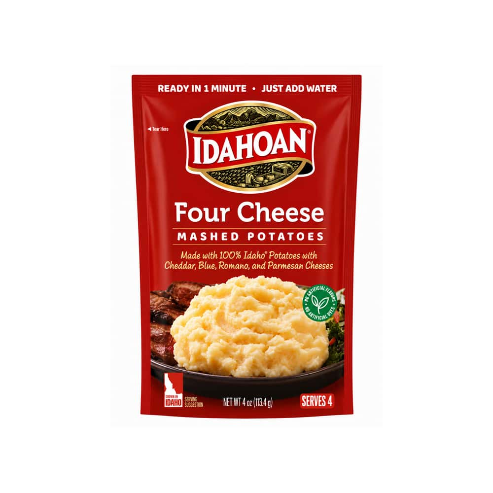 Puré instantáneo de papas cuatro quesos Idahoan (113.4 g / 4 oz) - Miniatura 1