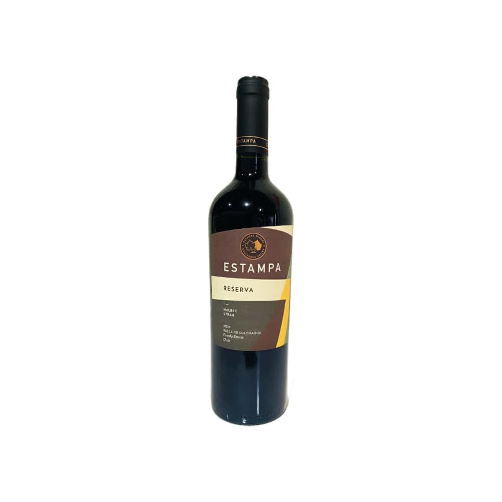 Vino tinto Reserva - Malbec Syrah Estampa (750 ml) - Miniatura 1