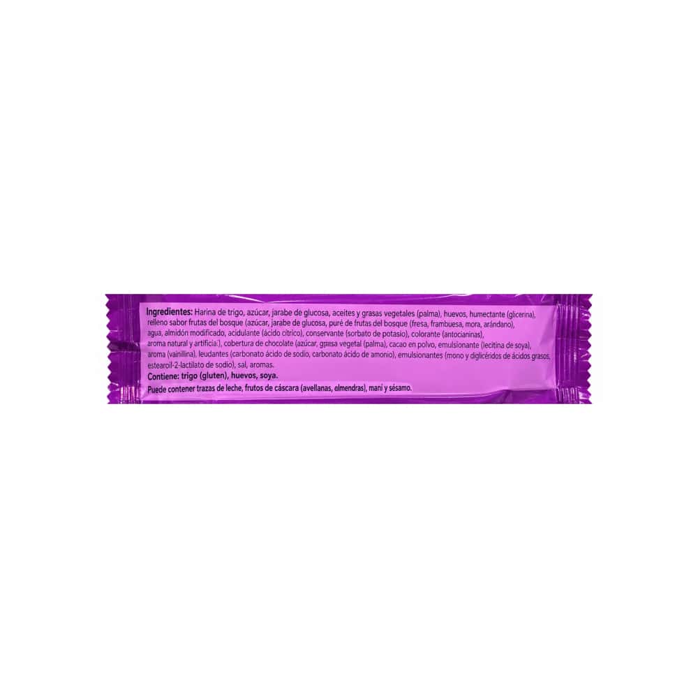Pastel con crema sabor a frutos del bosque bañado en chocolate Chokowaw (30 g / 1.05 oz) - Miniatura 3