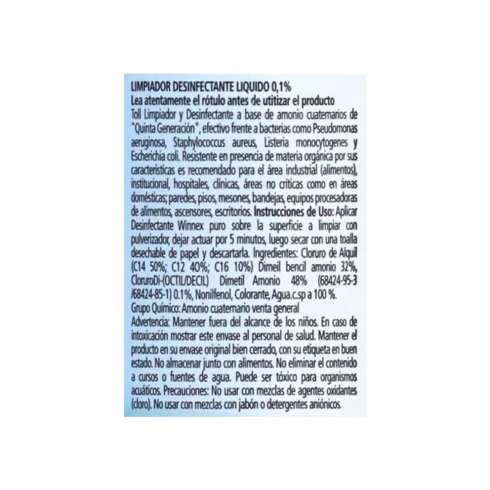 Limpiador multiusos desinfectante Marine Be Winnex World (900 ml) - Miniatura 3