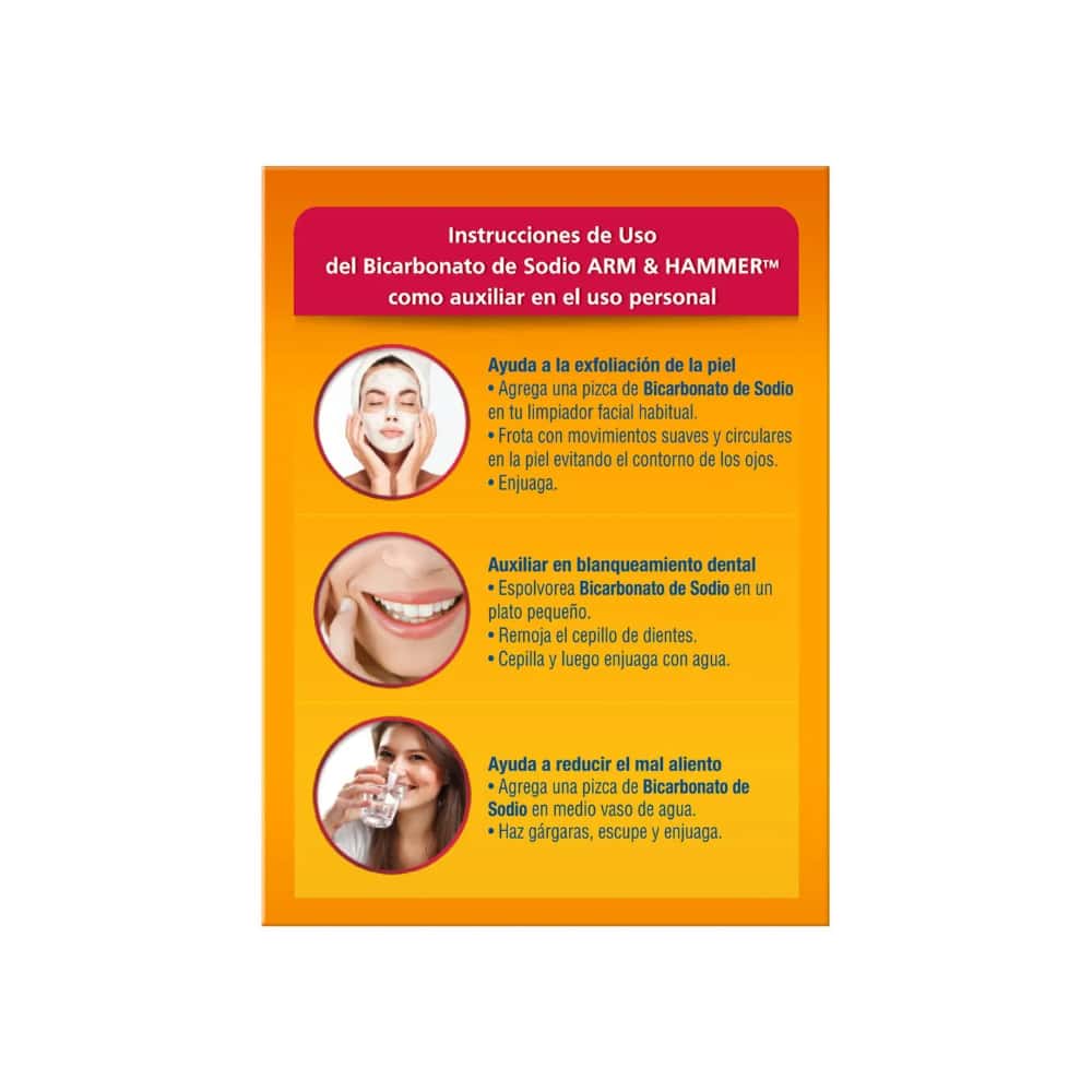 Bicarbonato de sodio para uso personal Arm & Hammer (227 g / 8 oz) - Miniatura 5