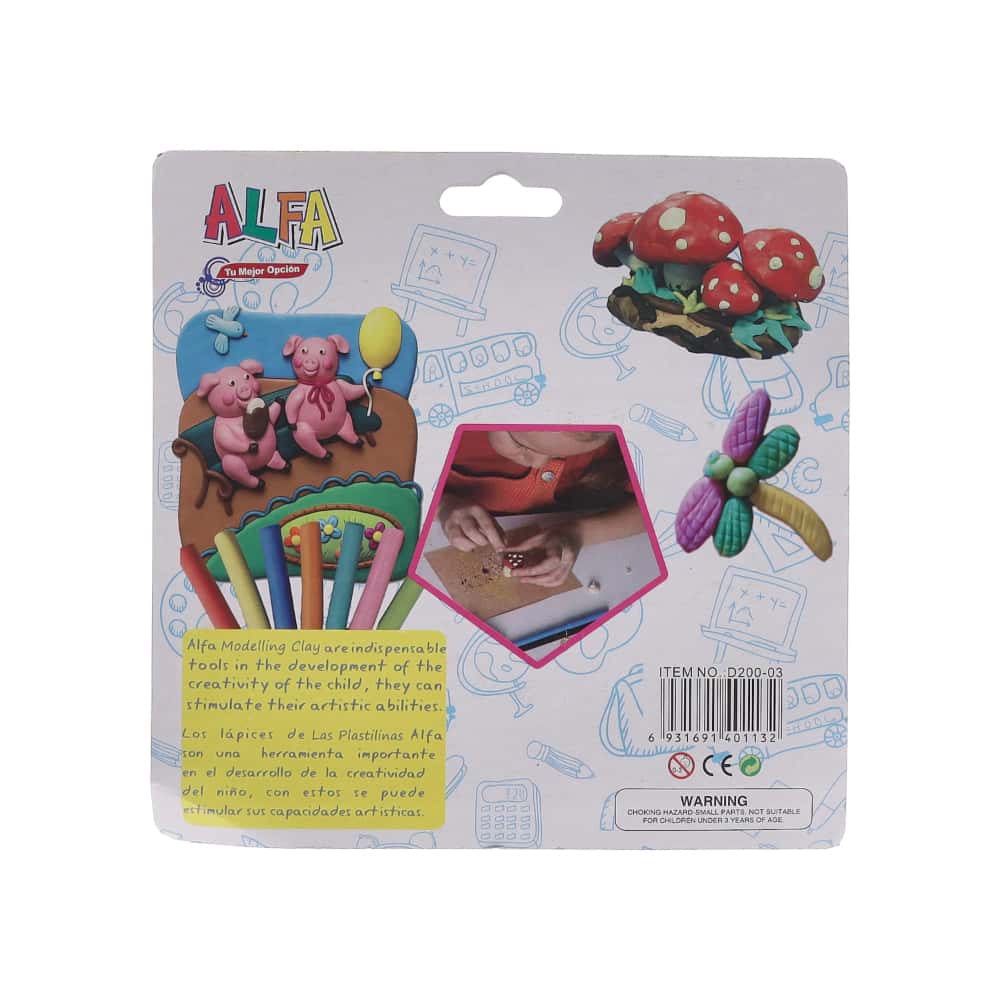 Plastilina de 12 colores ALFA - Miniatura 2