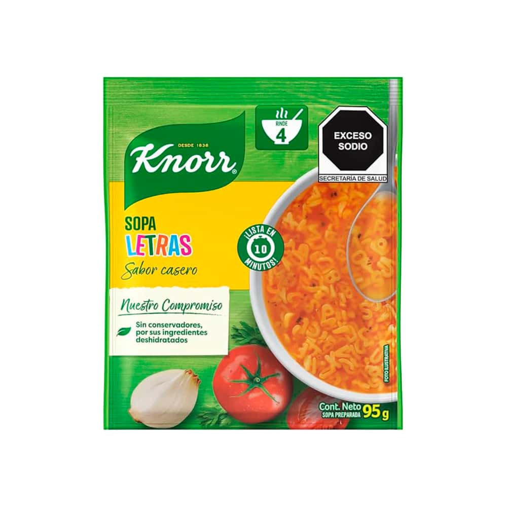 Sopa de letras Knorr (95 g / 3.35 oz) - Miniatura 4