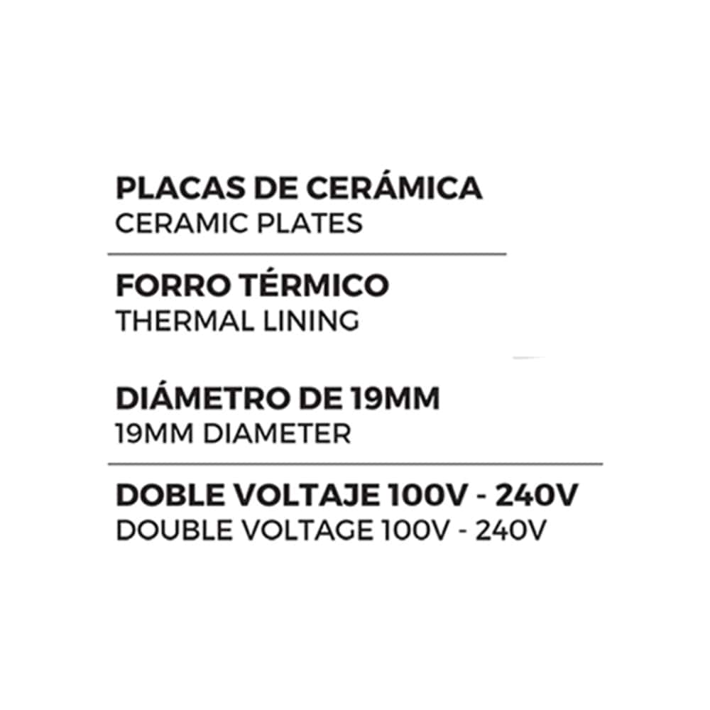 Tenaza rizador de cabello Evok A019-HTB4 - Miniatura 4