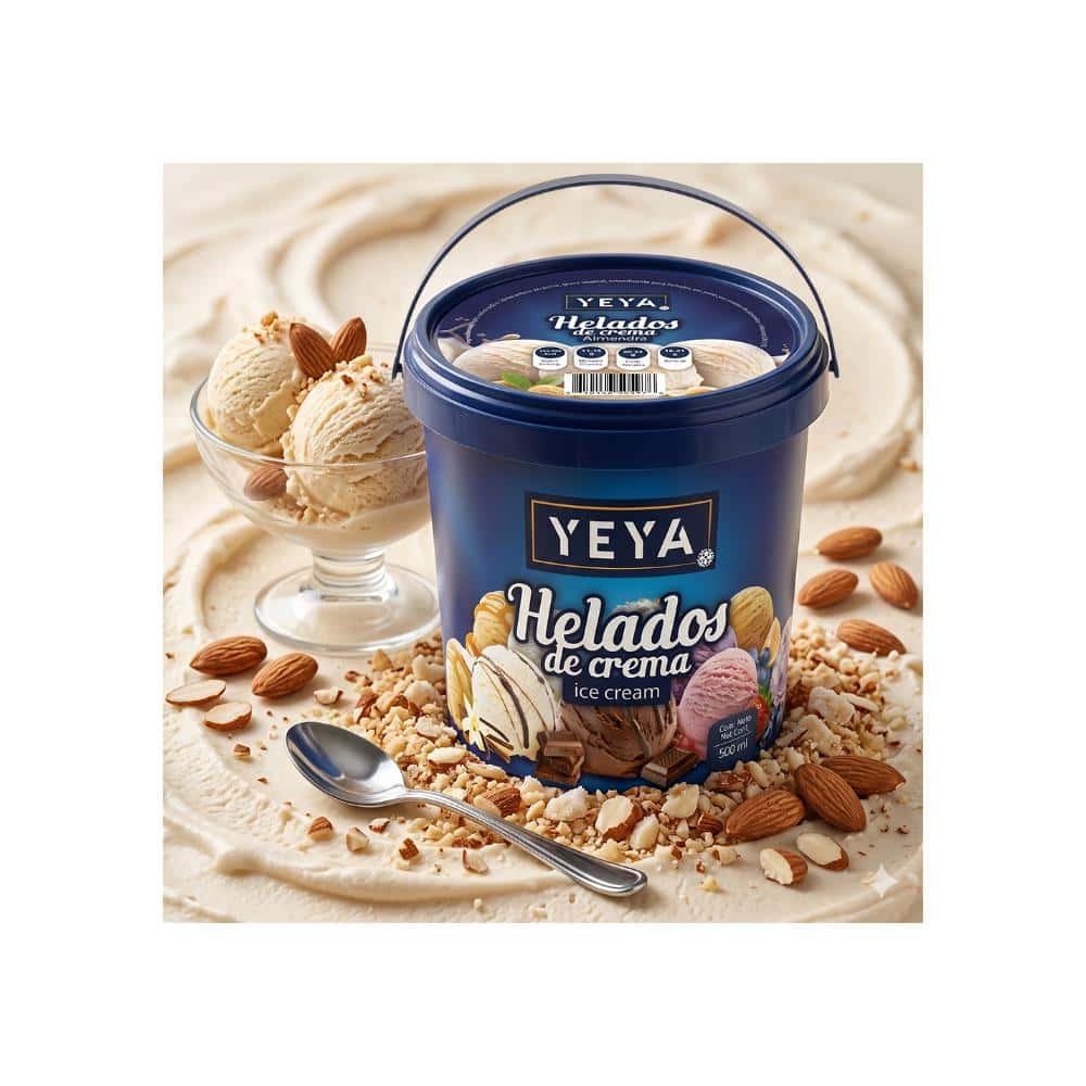 Helado de crema sabor a almendra YEYA (500 ml) - Miniatura 4