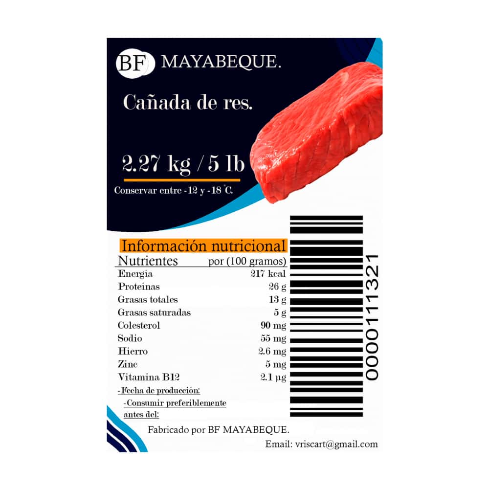 Cañada de res BF Mayabeque (2.27 kg / 5 lb) - Miniatura 2