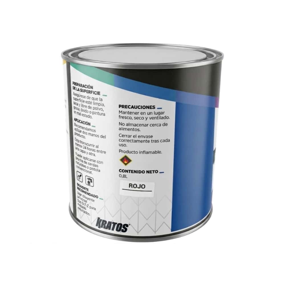 Pintura de esmalte rojo Kratos (0.8 L) - Miniatura 3