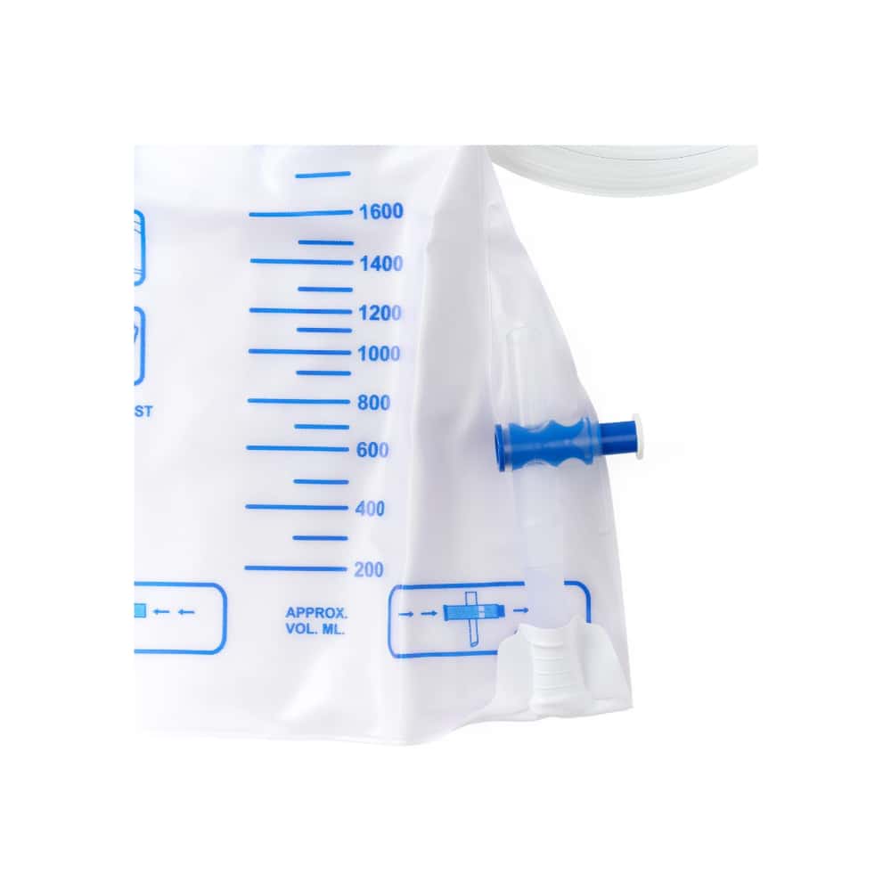 Bolsa de drenaje urinario con válvula antirreflujo Medline 2000 ml - Miniatura 6