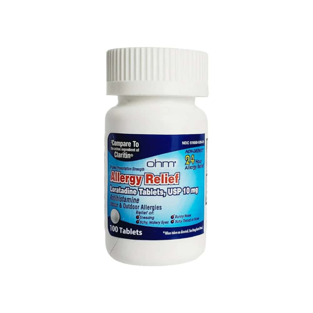 Loratadina 10 mg Ohm (100 tabletas) - Miniatura 3