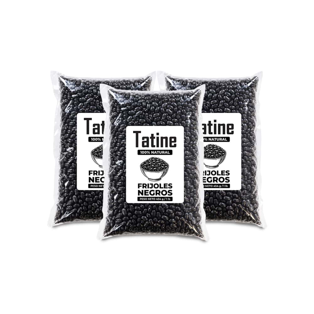 Frijoles negros Tatine (3 x 454 g / 1 lb) - Miniatura 1