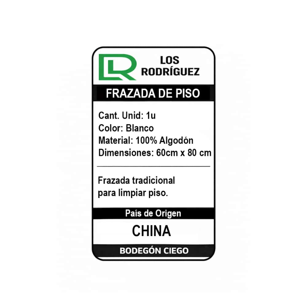 Frazada de piso tradicional 60 cm x 80 cm Los Rodríguez - Miniatura 4