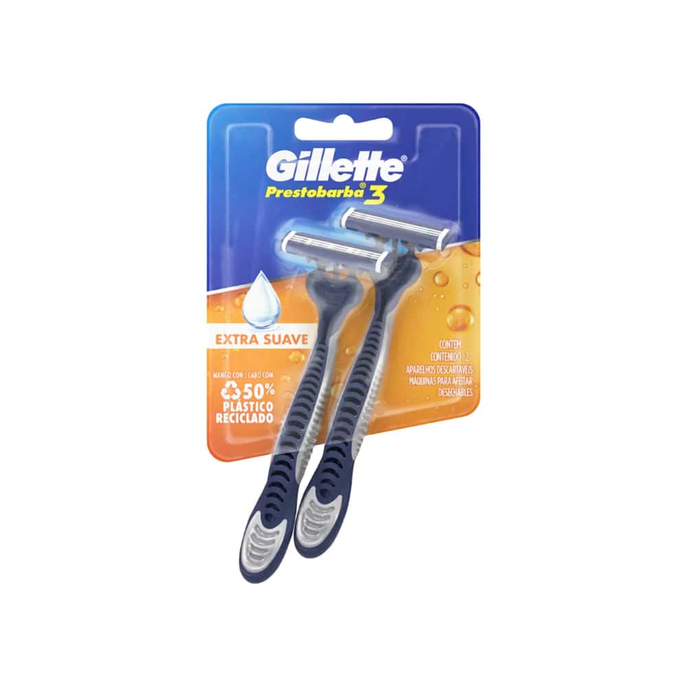 Maquinillas de afeitar Prestobarba3 Comfortgel Gillette (2 U) - Miniatura 2