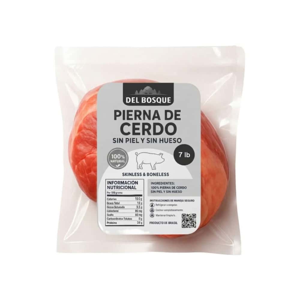 Pierna de cerdo sin piel y sin hueso Del Bosque (3.17 kg / 7 lb) - Miniatura 1