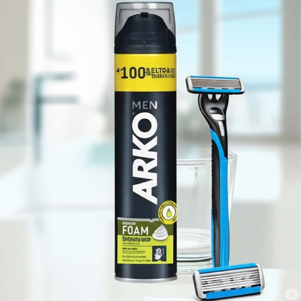 Espuma de afeitar calmante con aceite de cáñamo Arko (300 ml) - Miniatura 2