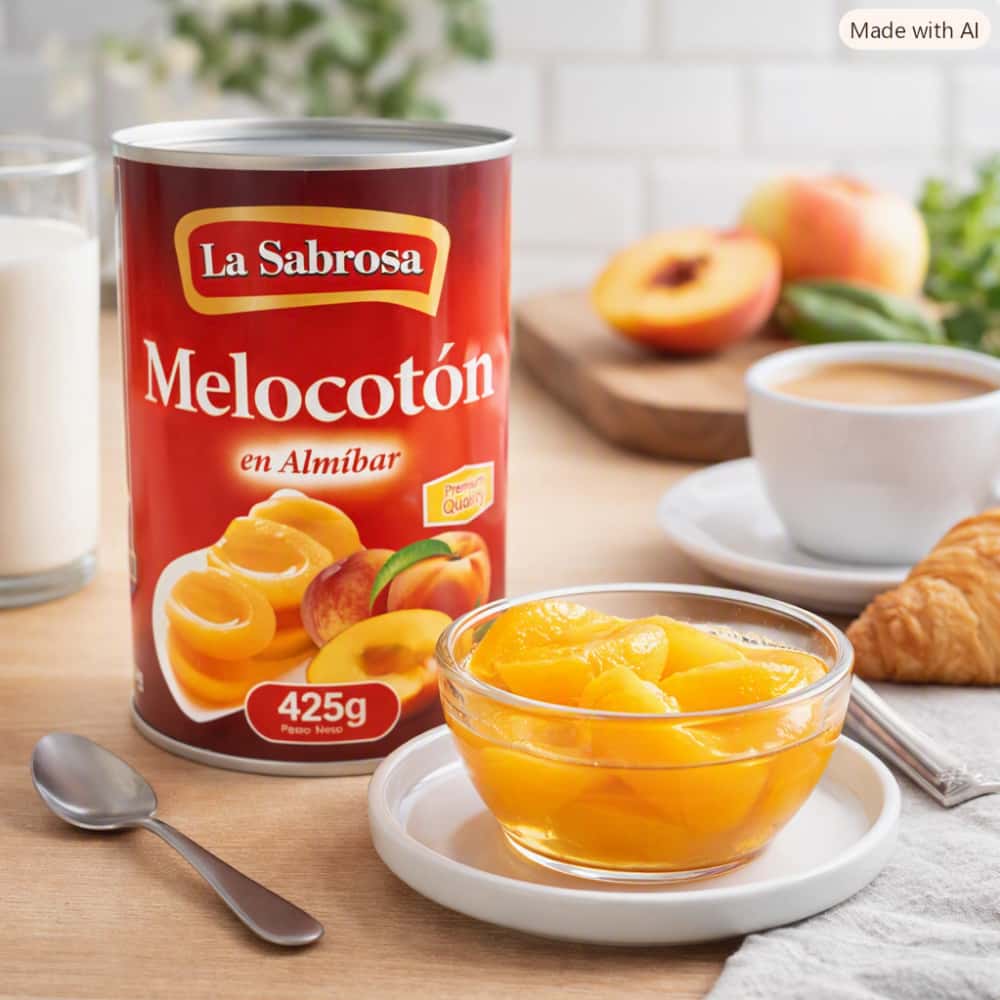 Melocotón en almíbar La Sabrosa (425 g / 14.99 oz) - Miniatura 4