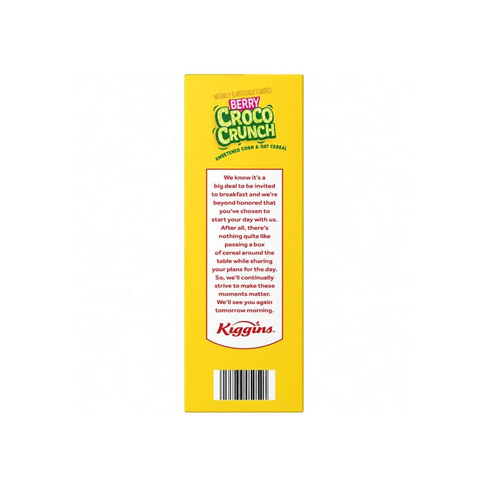 Cereal de maíz y avena endulzado Berry Croco Crunch Kiggins (368 g / 13 oz) - Miniatura 2