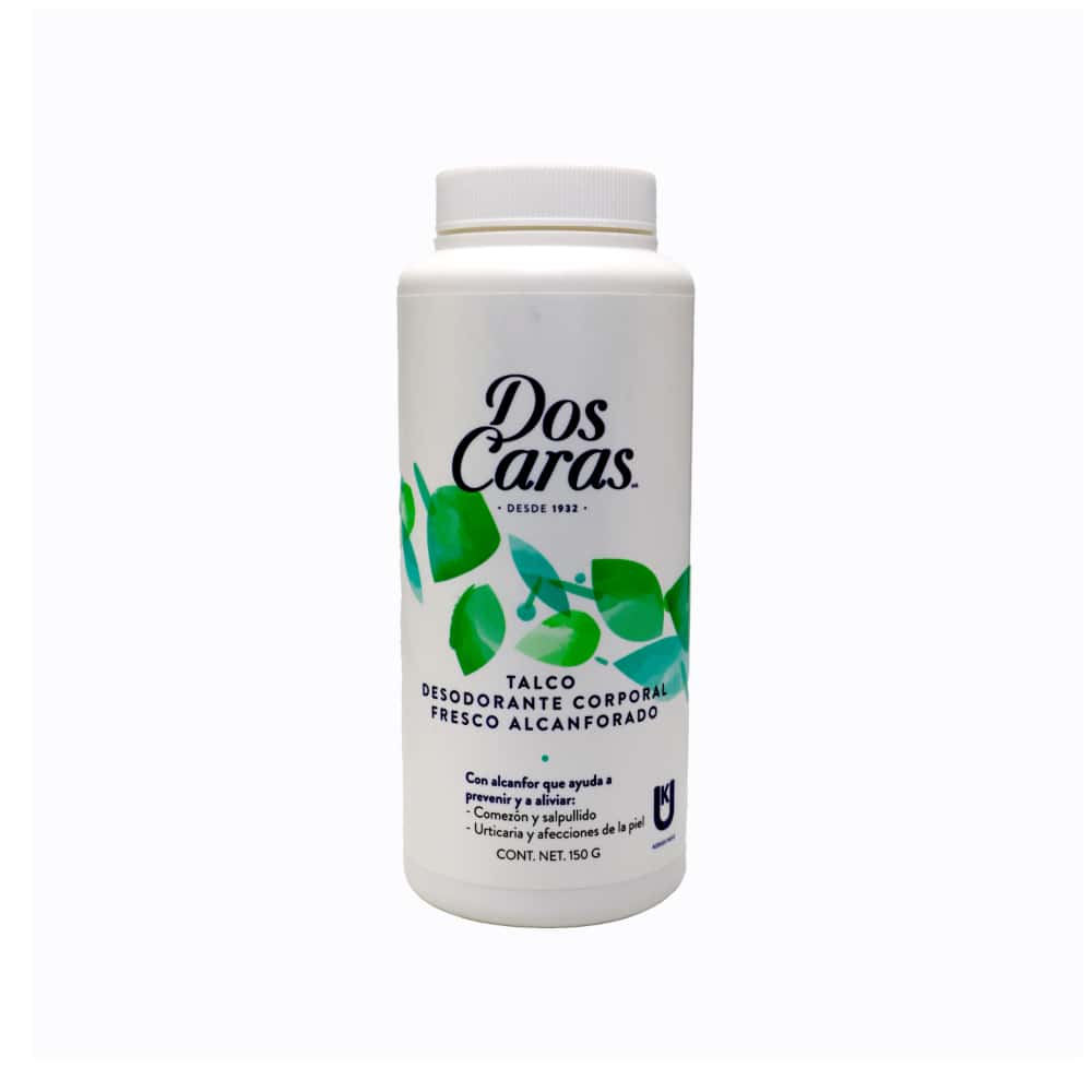 Talco corporal fresco alcanforado Dos Caras (150 g / 6.2 oz) - Miniatura 5
