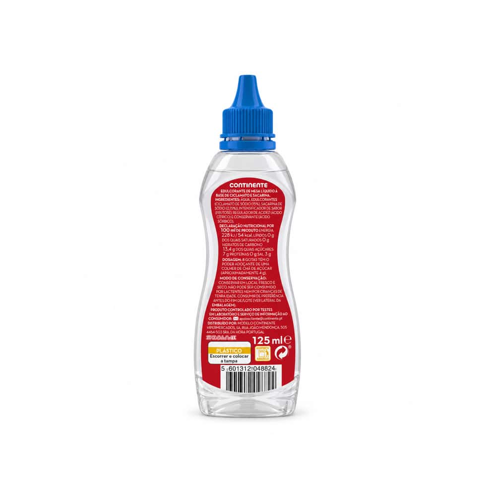 Edulcorante Líquido Continente (125 ml / 4.23 floz) - Miniatura 2