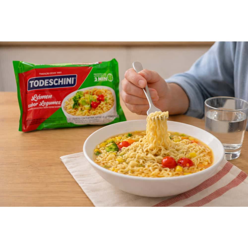 Fideos instantáneos sabor a legumbres Todeschini (85 g / 2.99 oz) - Miniatura 4