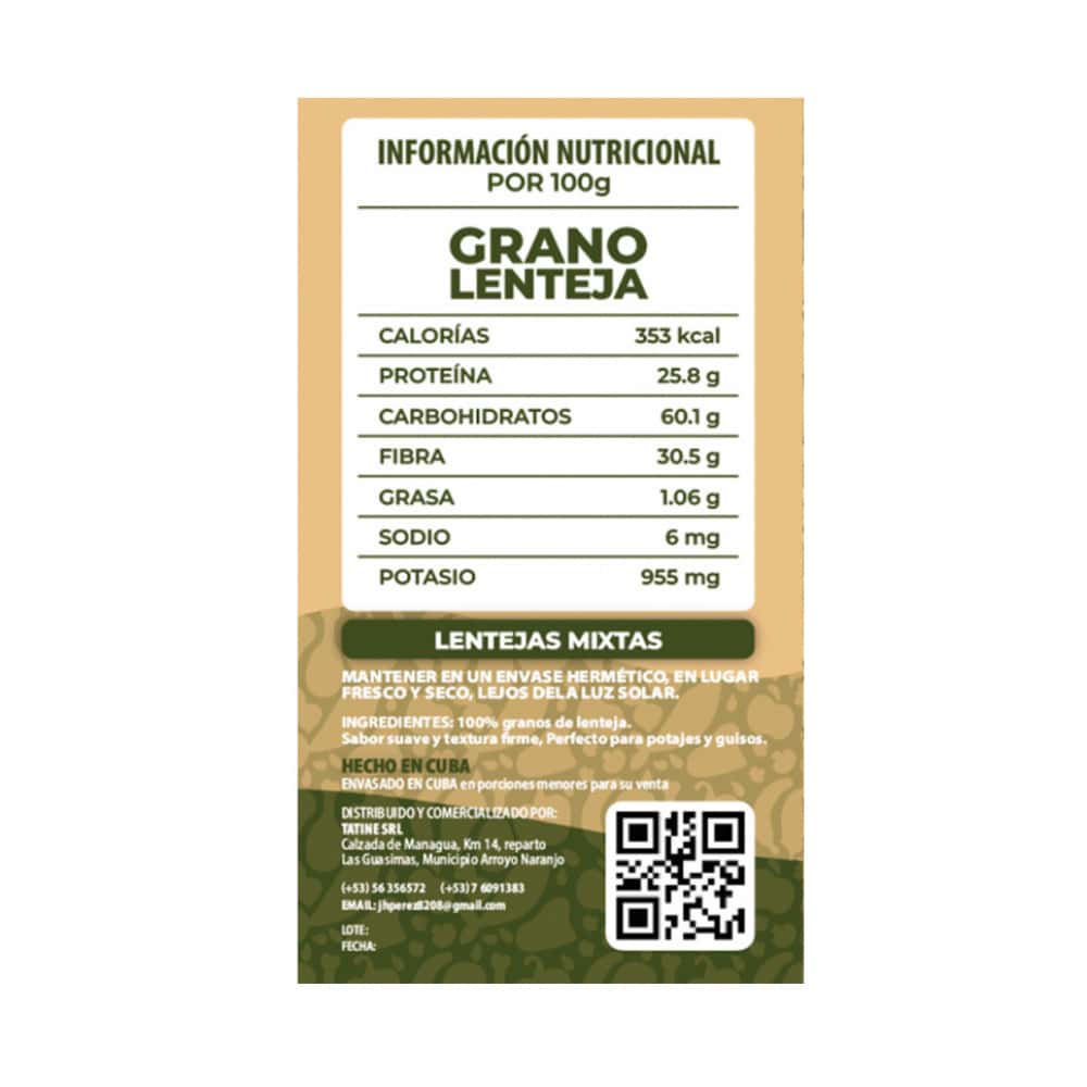 Lentejas Campo Vivo (2 x 500 g / 1.1 lb) - Miniatura 2