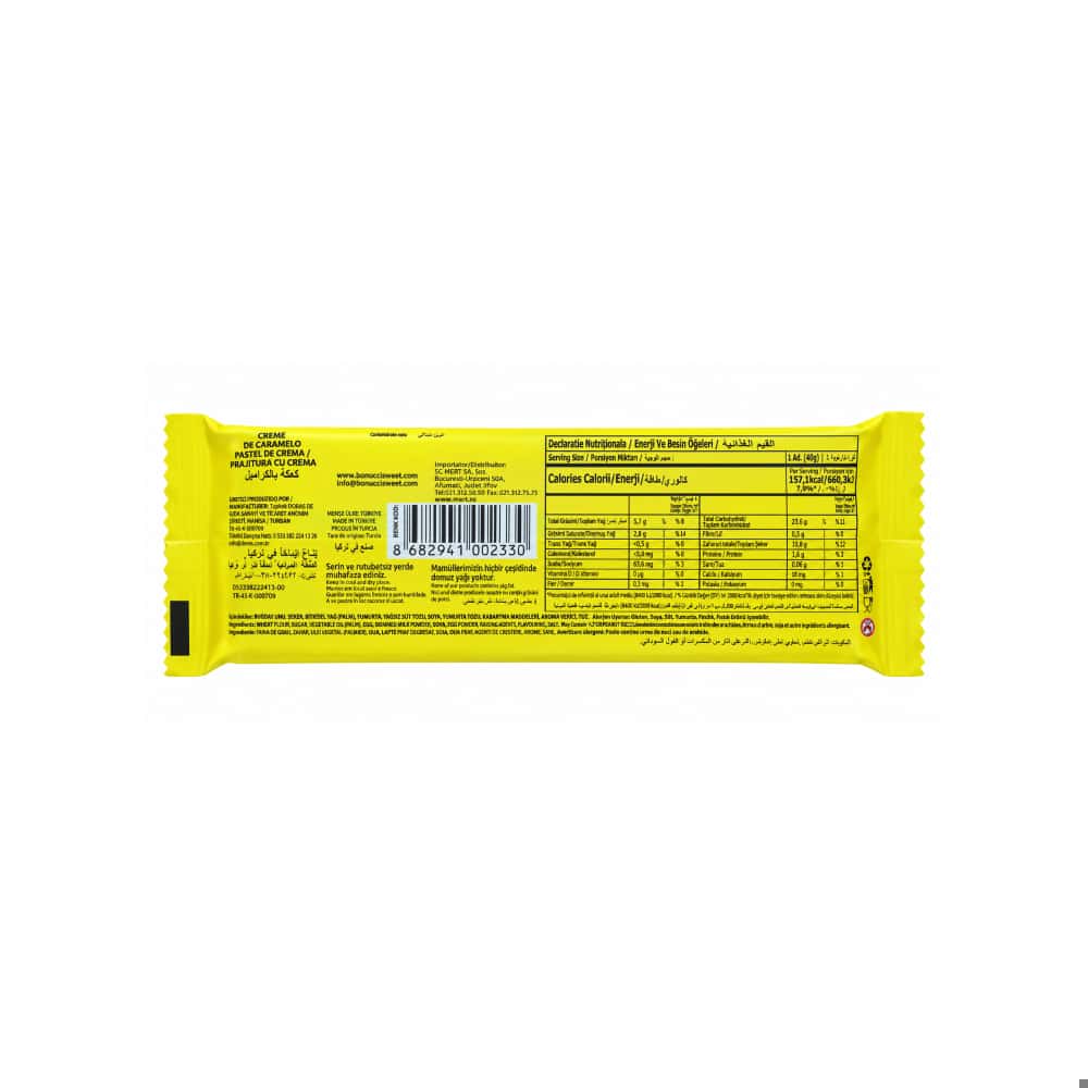 Pastel de vainilla relleno de crema de chocolate Chocix Bonucci (40 g / 1.41 oz) - Miniatura 3