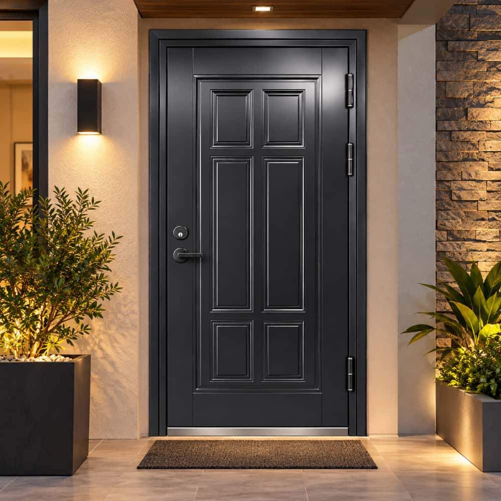 Puerta polimetálica de entrada principal 210 cm x 90 cm Ruden - Miniatura 3