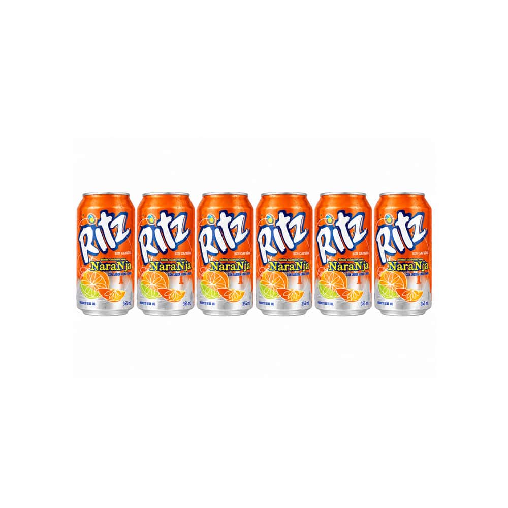 Refresco gaseado sabor naranja Ritz (6 x 355 ml / 12 oz) - Miniatura 1