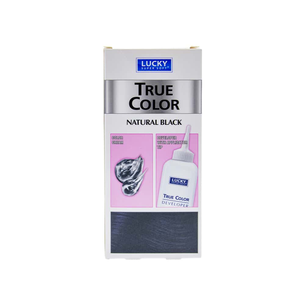 Tinte de cabello para mujer color negro # 10 Lucky Super Soft (40 ml / 1.36 fl. oz) + Set de brochas aplicadoras de tinte para el cabello Lhenming (2 U) - Miniatura 2