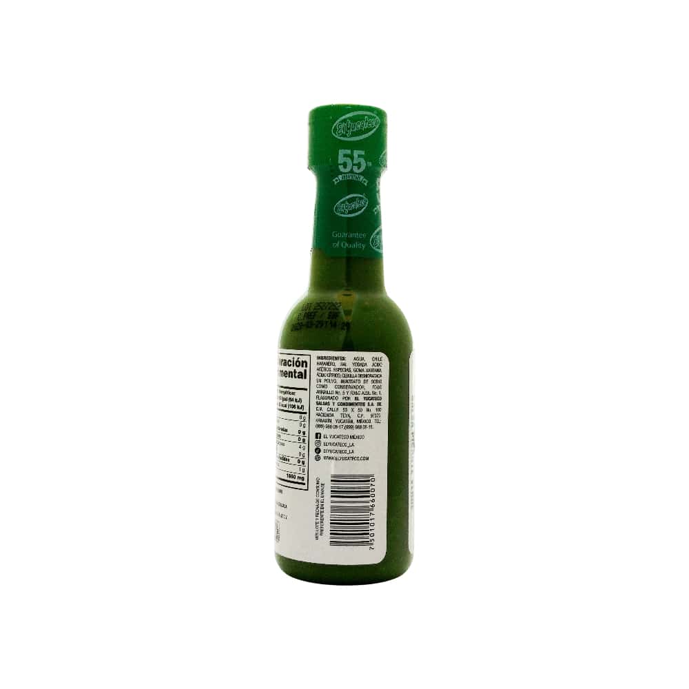Salsa picante verde de chile habanero El Yucateco (150 ml) - Miniatura 7