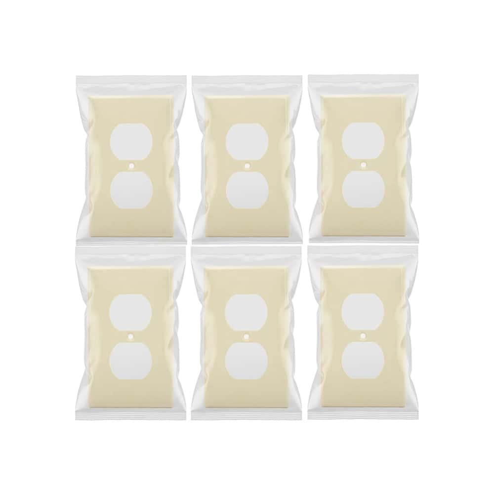 Set de 6 tomacorrientes doble de 125 V / 15 A con tapas Troen - Miniatura 3