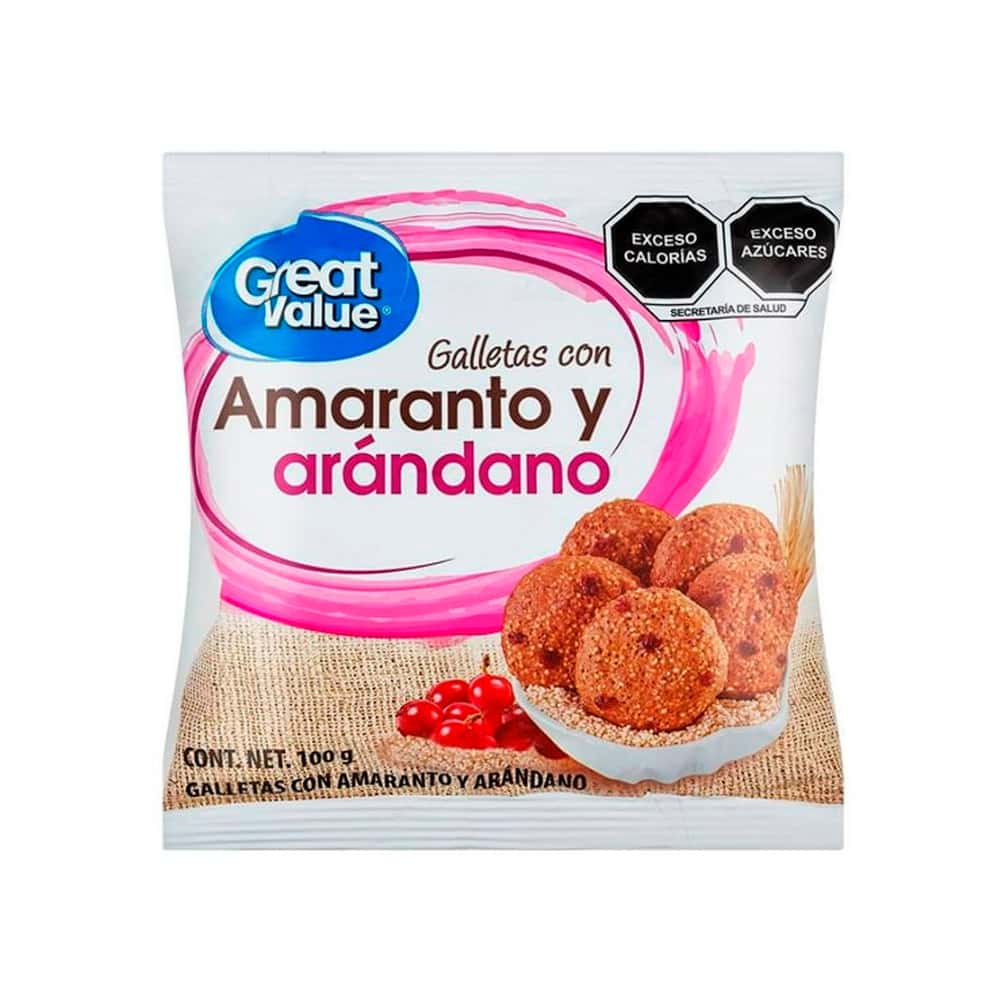 Galletas con amaranto y arándanos Great Value (100 g / 3.5 oz) - Miniatura 8