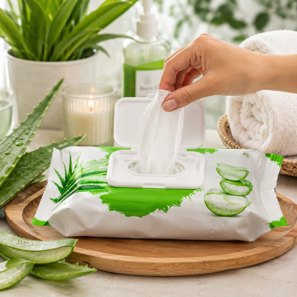 Toallitas húmedas Aloe Vera Clean ease (120 U) - Miniatura 3
