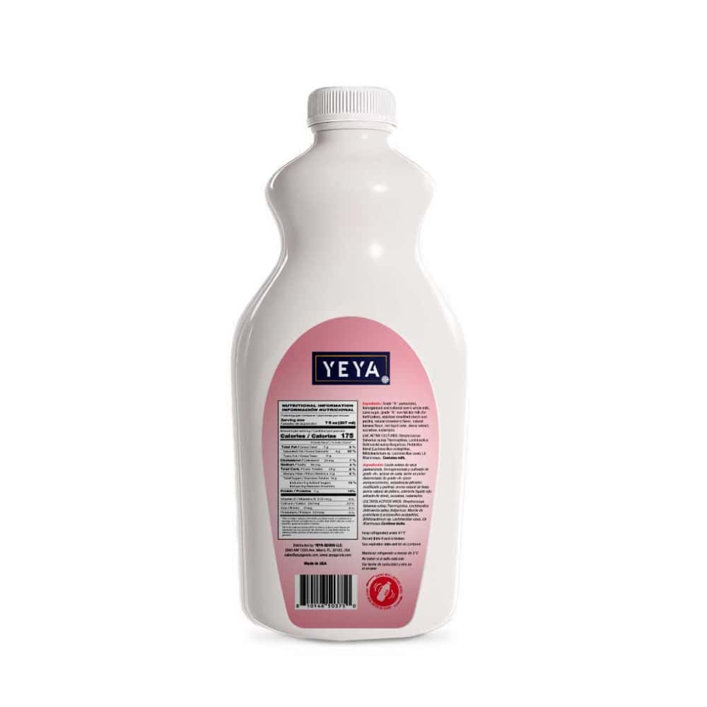 Yogurt de plátano y fresa con probióticos YEYA (1.54 L) - Miniatura 2