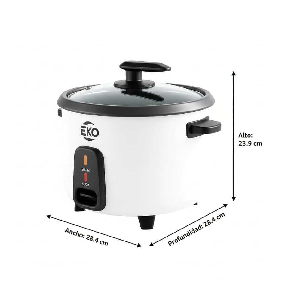 Olla arrocera eléctrica blanca Eko CFXB-1.8 - Miniatura 2