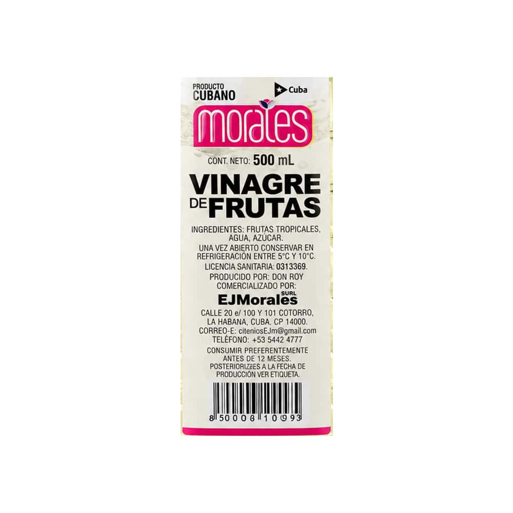 Vinagre de frutas tropicales Morales (500 ml) - Miniatura 2