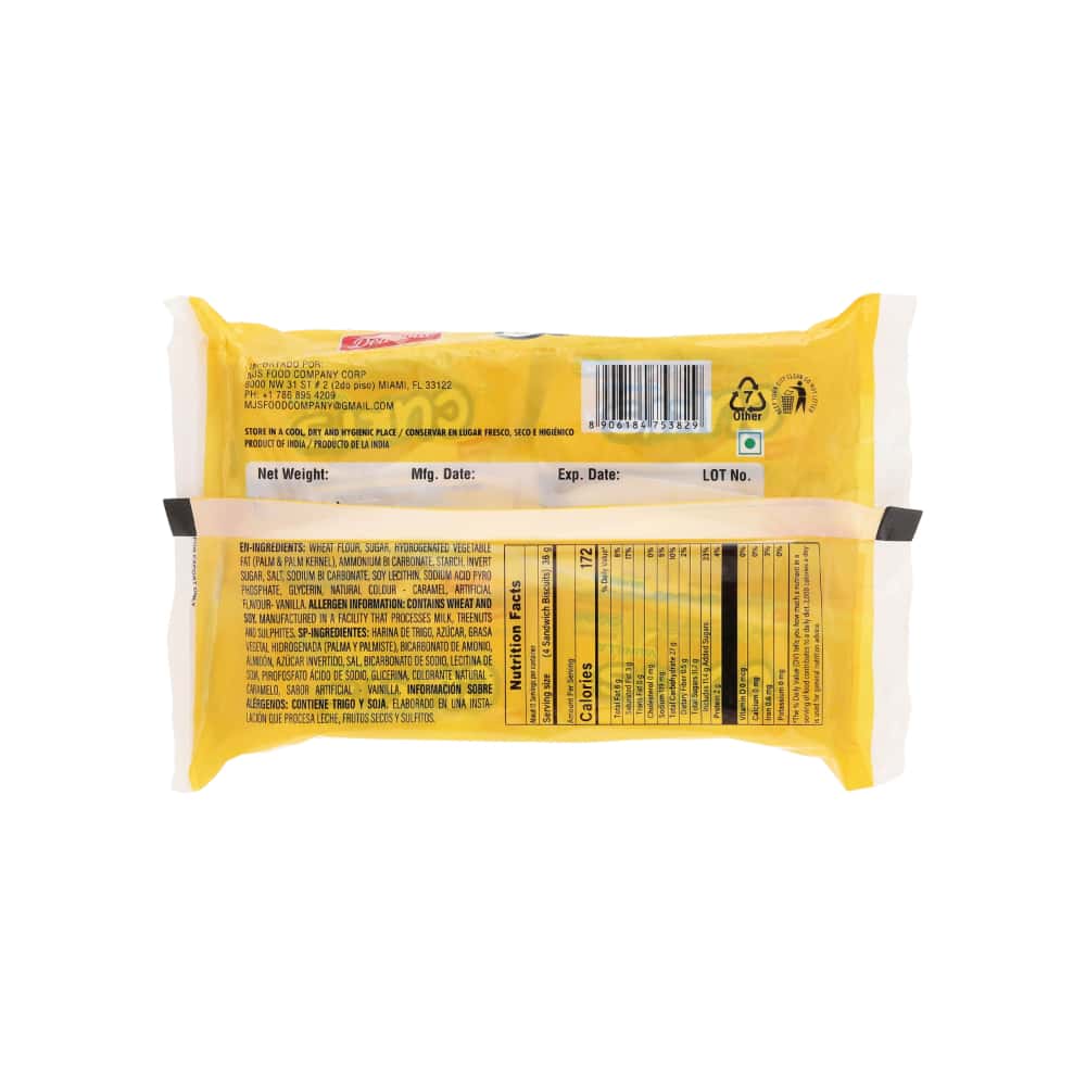 Galletas de vainilla rellenas de vainilla Delizola (432 g / 15.24 oz) - Miniatura 2
