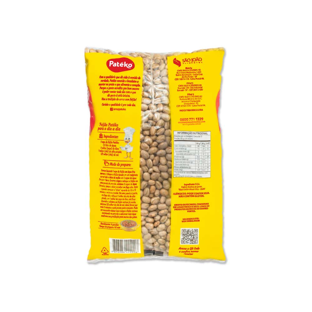 Frijoles pintos Patéko (2 x 1 kg / 2.2 lb) - Miniatura 2