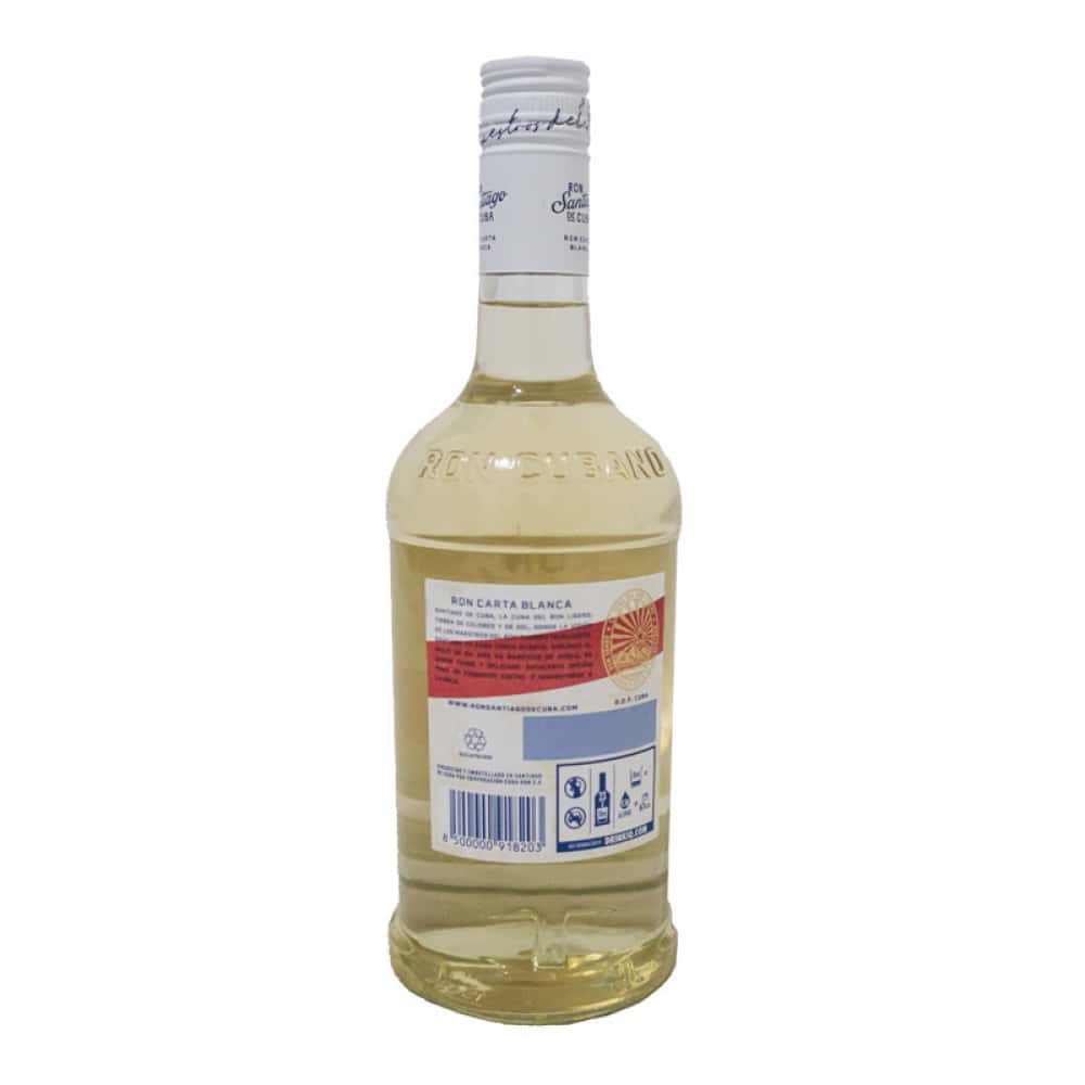 Ron carta blanca 40 % vol Santiago de Cuba (700 ml) - Miniatura 3