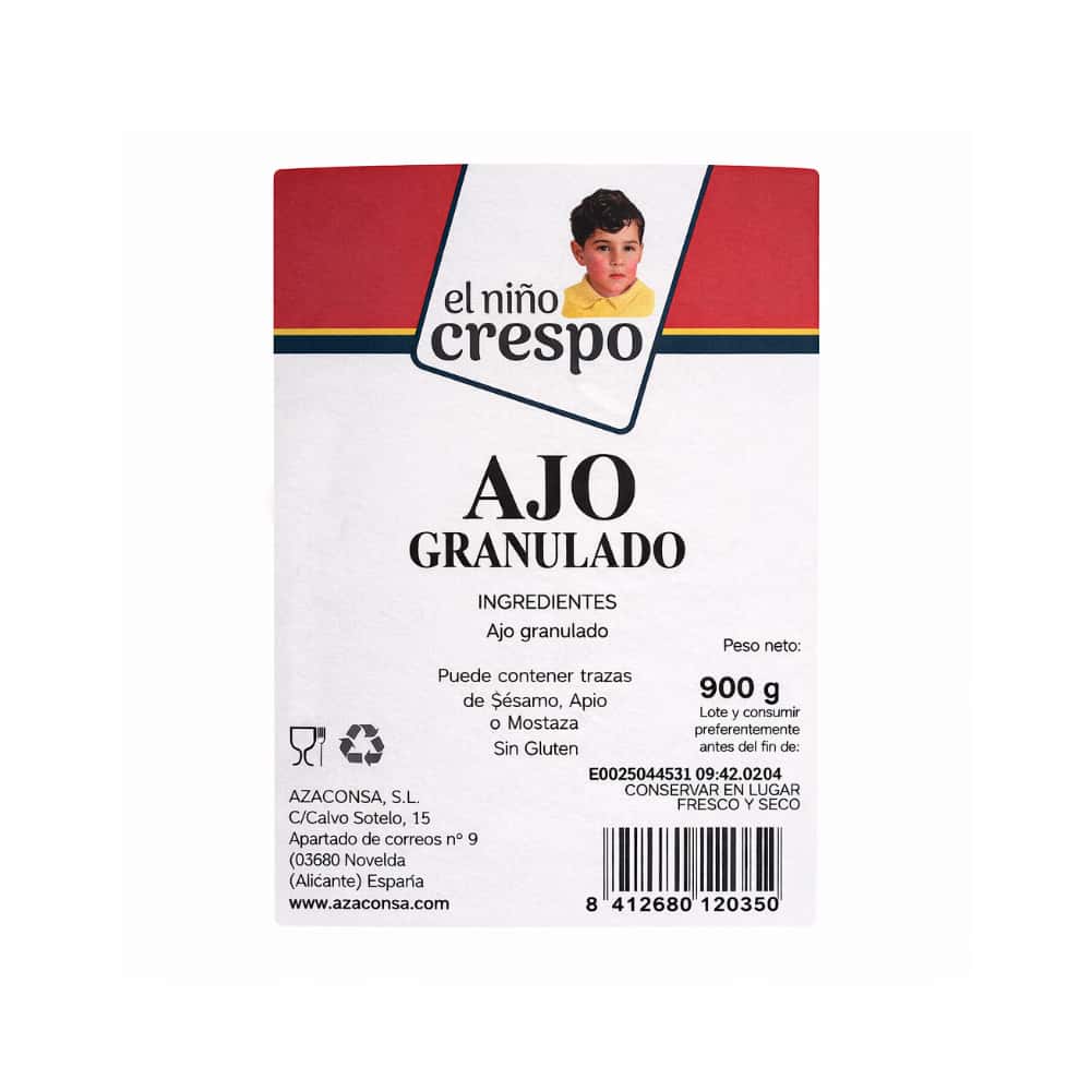 Ajo granulado El niño crespo (900 g / 1.98 lb) - Miniatura 2