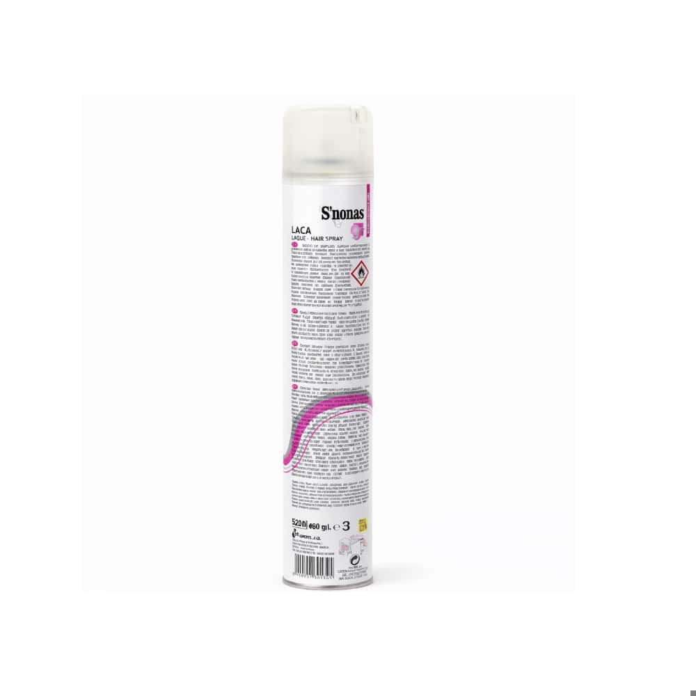 Laca spray extra fuerte S'nonas (400 ml / 13.53 oz) - Miniatura 7
