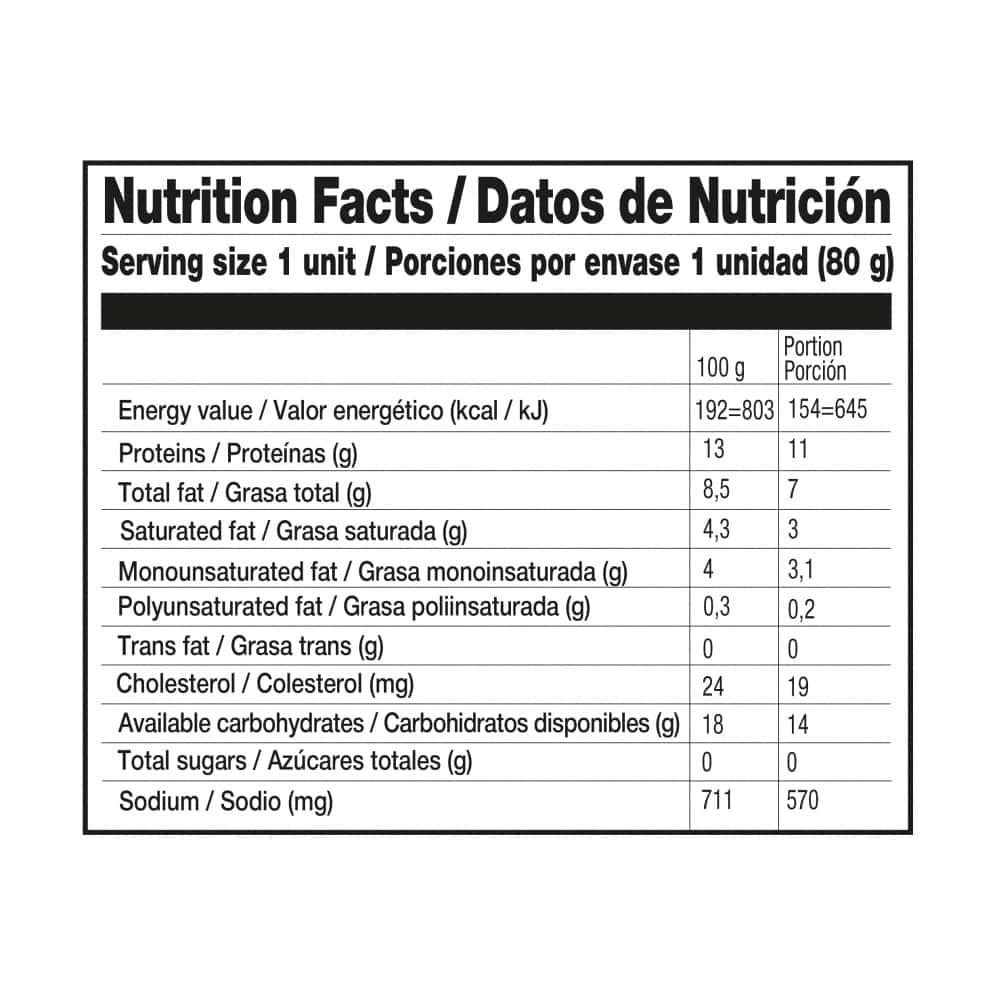 Hamburguesa de carne de res YEYA (80 g / 2.8 oz) - Miniatura 4