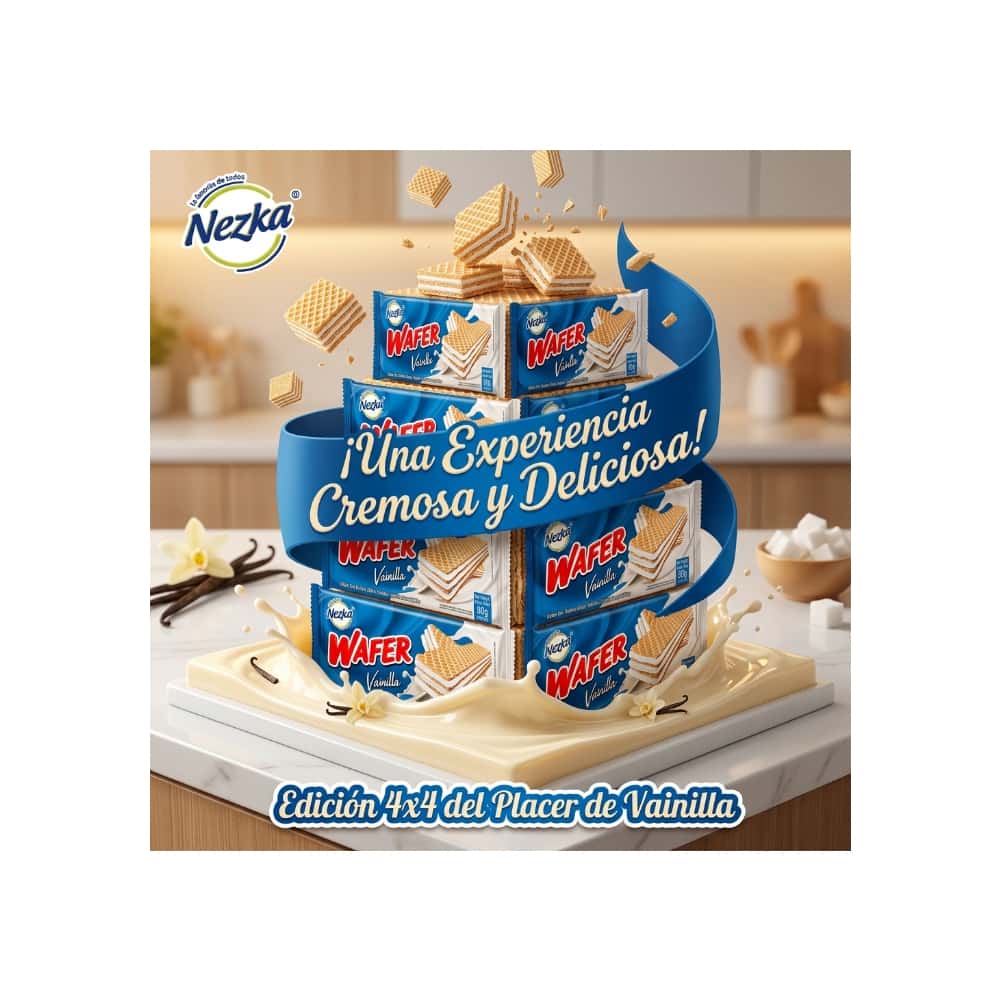 Sorbeto con relleno sabor vainilla Nezka (80 g / 2.82 oz) - Miniatura 4