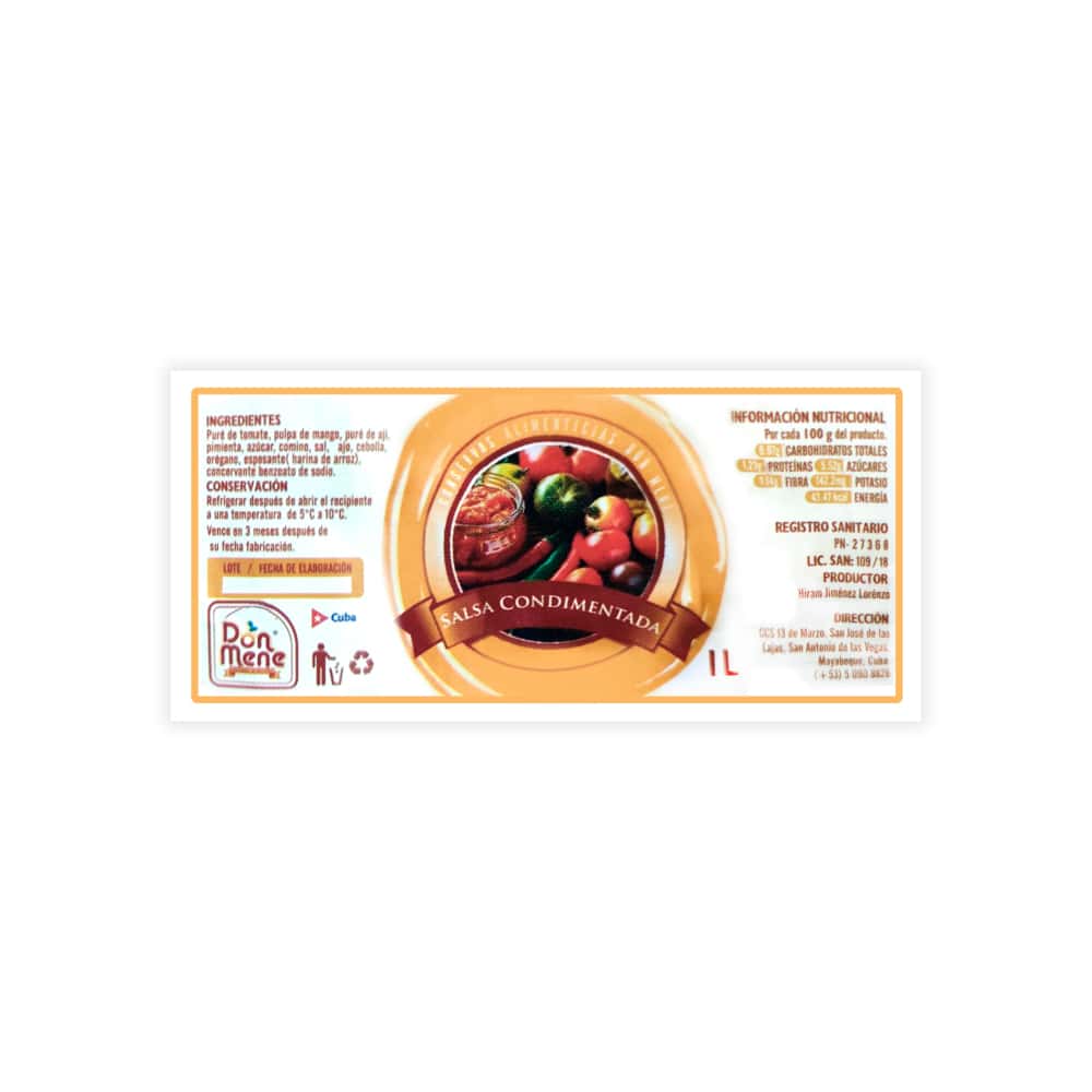 Salsa Condimentada Don Mene (1 L) - Miniatura 2