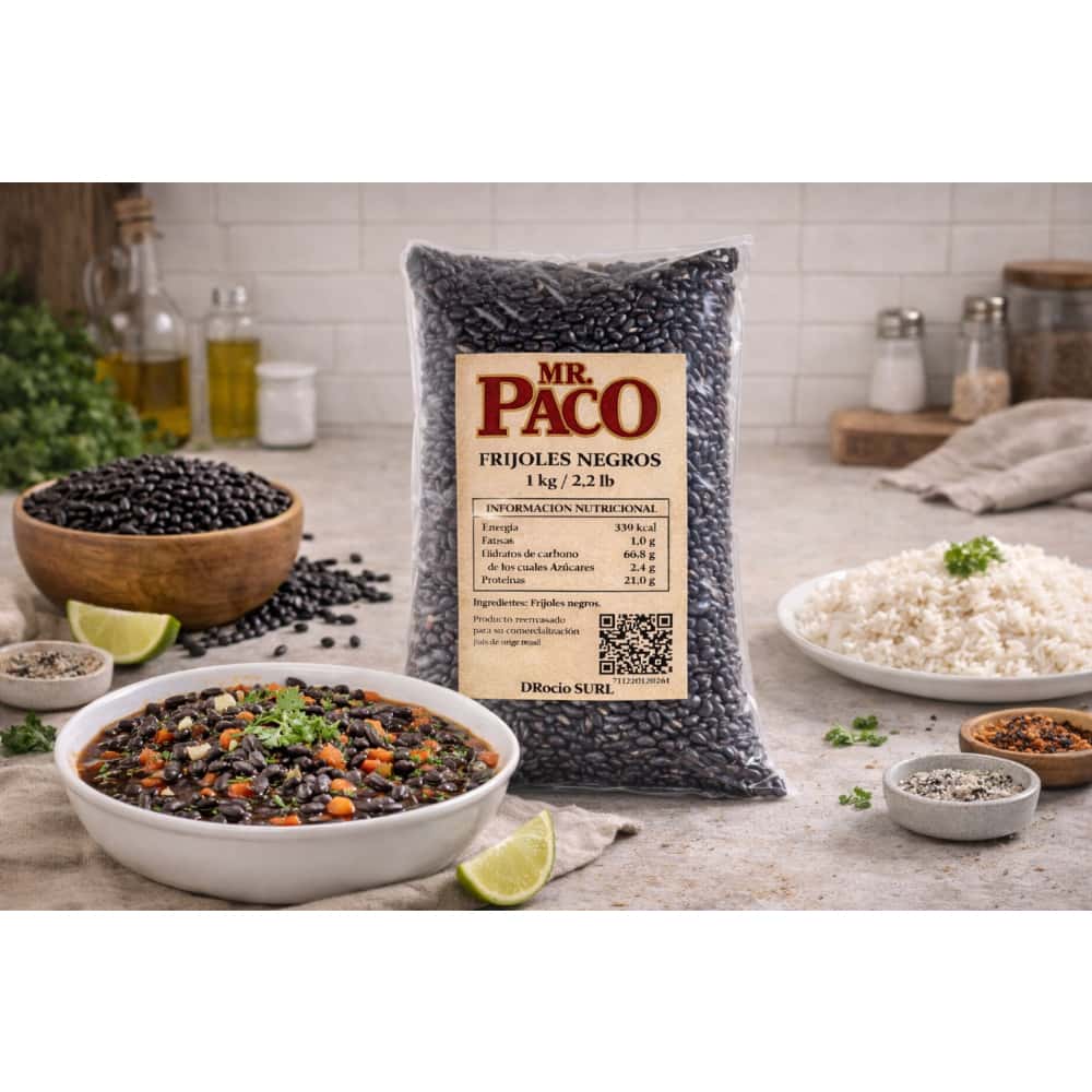 Frijoles negros Mr. Paco (1 kg / 2.2 lb) - Miniatura 4